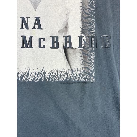 VINTAGE 90s Martina McBride Emotion Album Shirt Mens Large Blue Music Tee Y2K - Picture 6 of 7